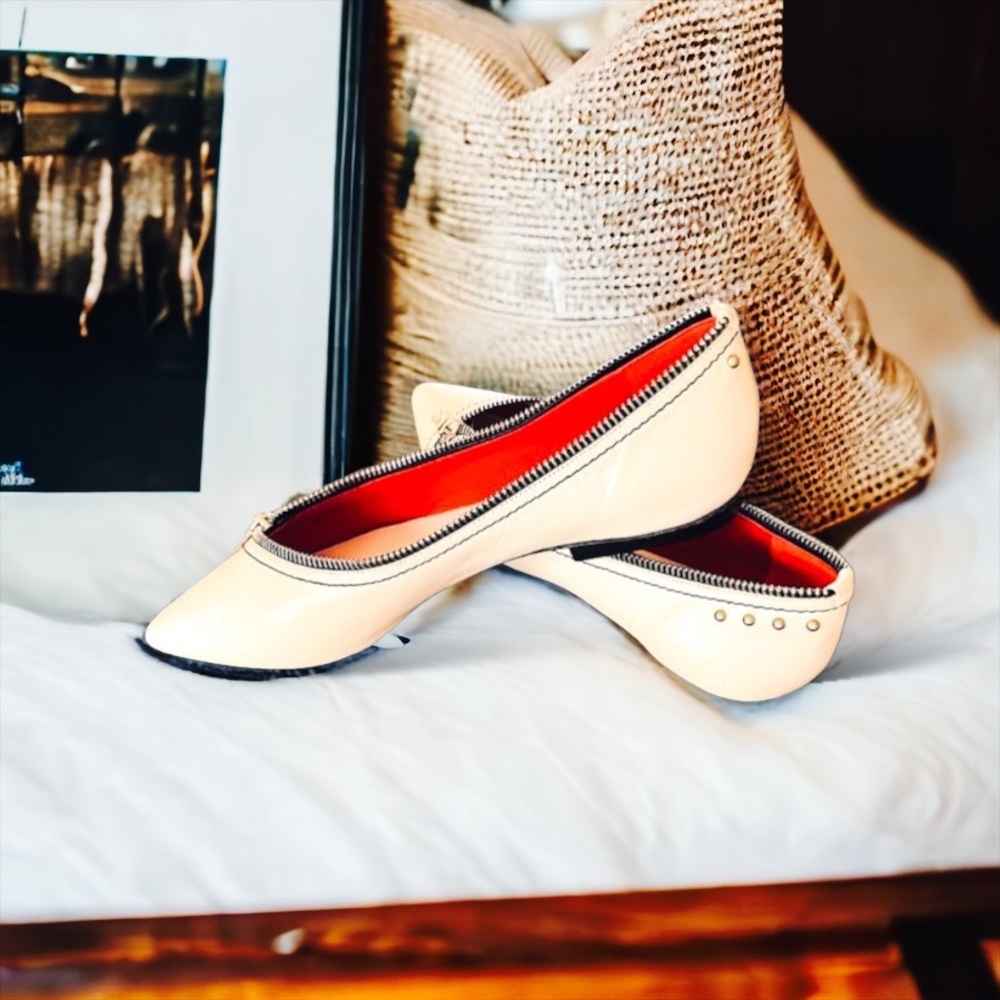 👠RARE Marc Jacobs THE ZIPPER FLAT ~ BNWT ~ Women’s Flats ~ Luxury ~ Holiday - Picture 7 of 16